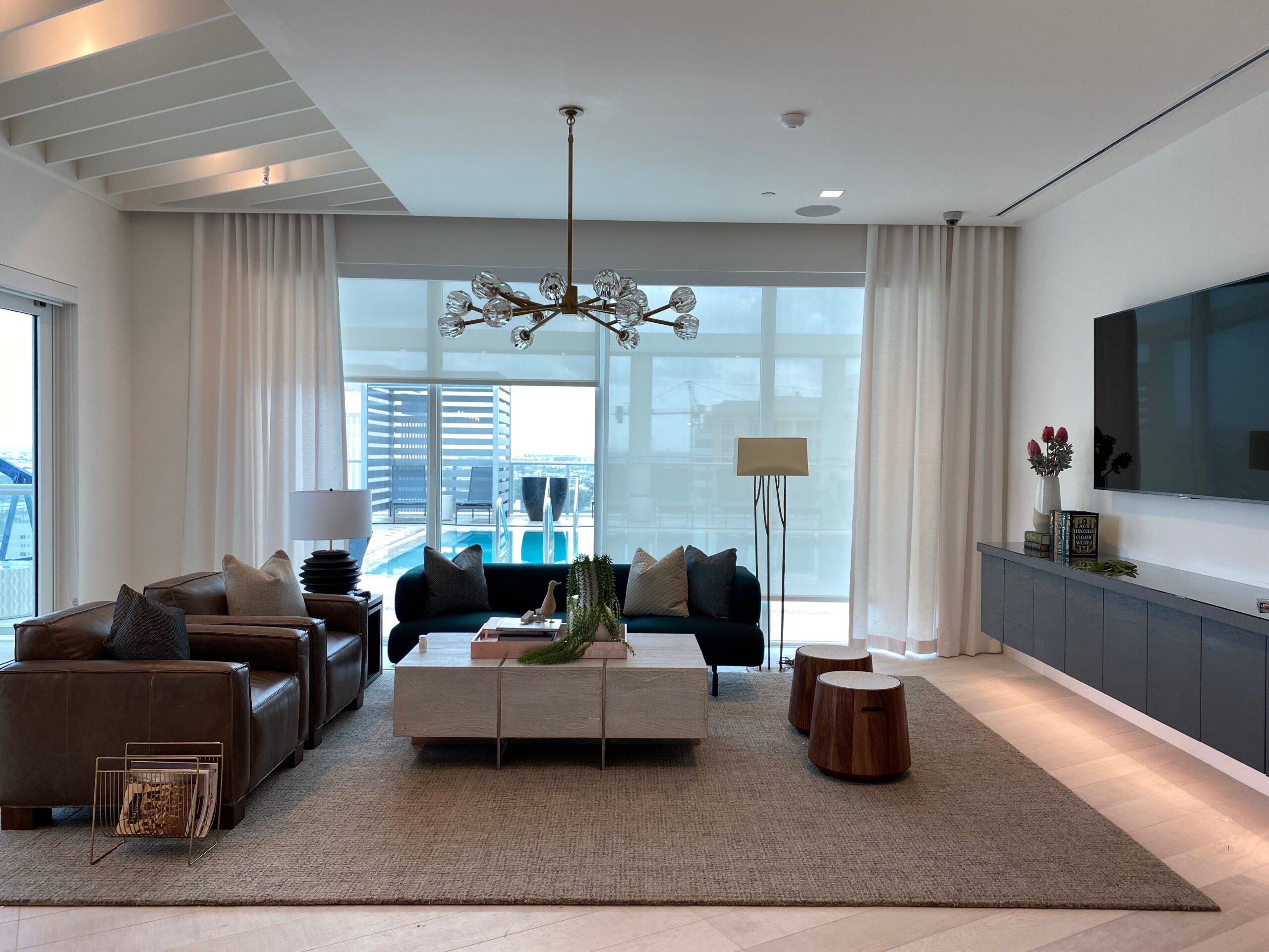 Family Room Sheer Drapes