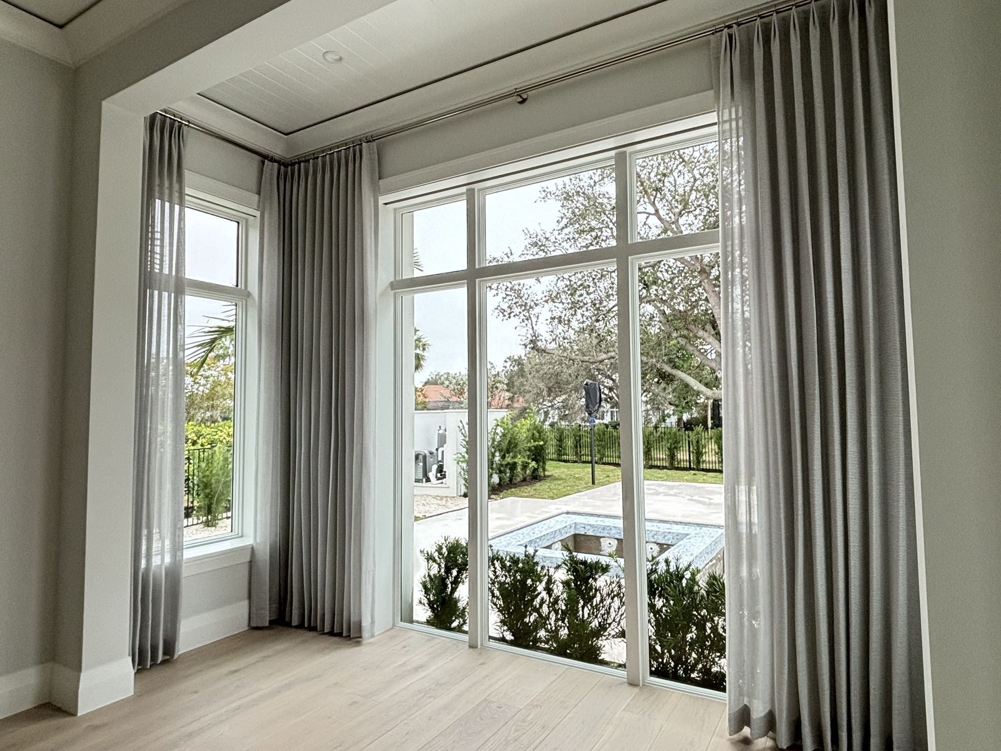 Grommet Operable Sheer Panels